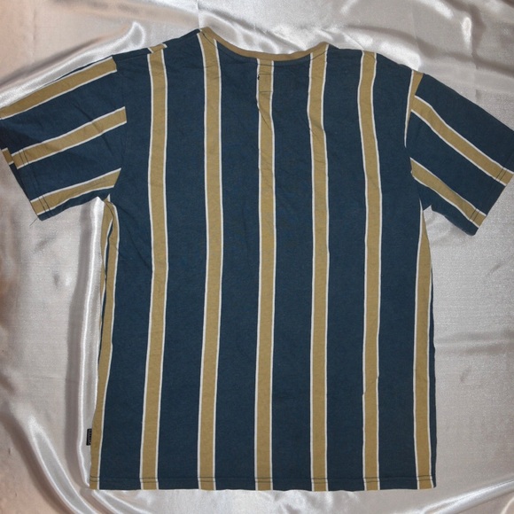 LUCID MENS T-SHIRT | blue and tan - Picture 3 of 4